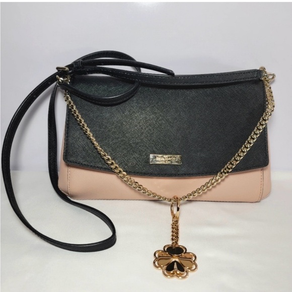 kate spade Handbags - kate spade Black and Blush Two-Tone Crossbody with Gold Charm